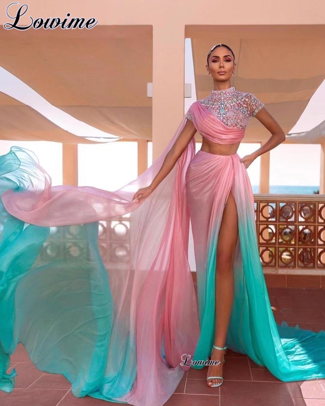 Briar Cosplay Prop - Two Pieces Dubai Prom Dresses With