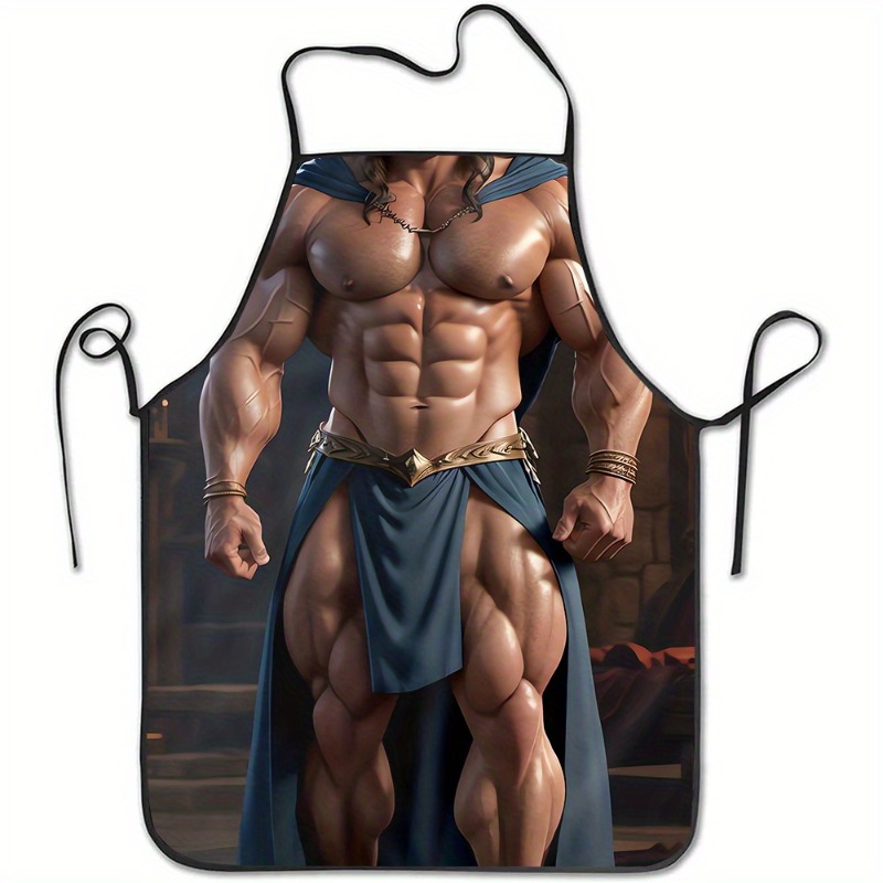 Briar Cosplay Prop - Muscle Man Apron, Sexy Male Torso