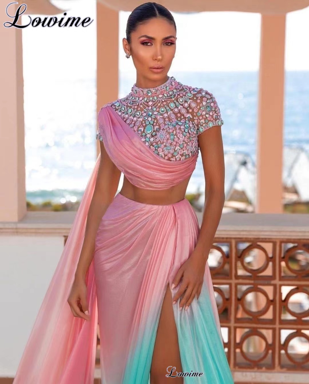 Two Pieces Dubai Prom Dresses  - Briar Cosplay Prop review and price