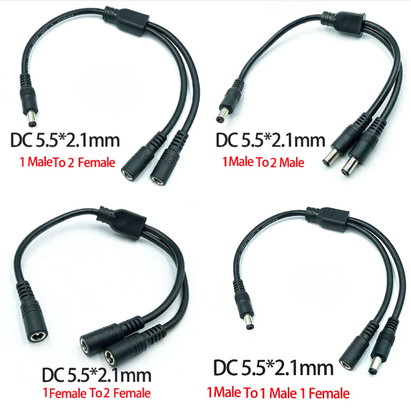 1PC DC 5.5mm*2.1mm 1 To 2 Conn - Led El Wire review and price
