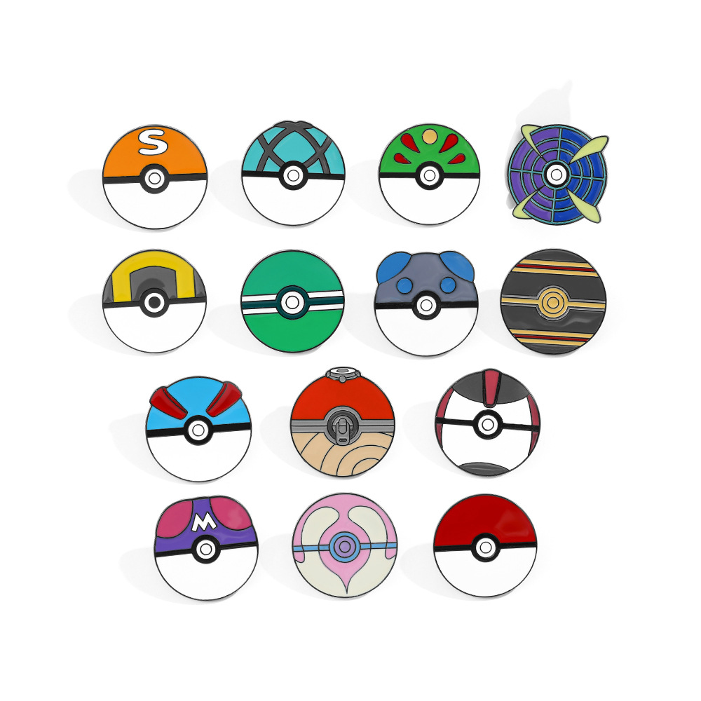 Anime Ball Cartoon Enamel Pins - Pokeball Cosplay Prop review and price