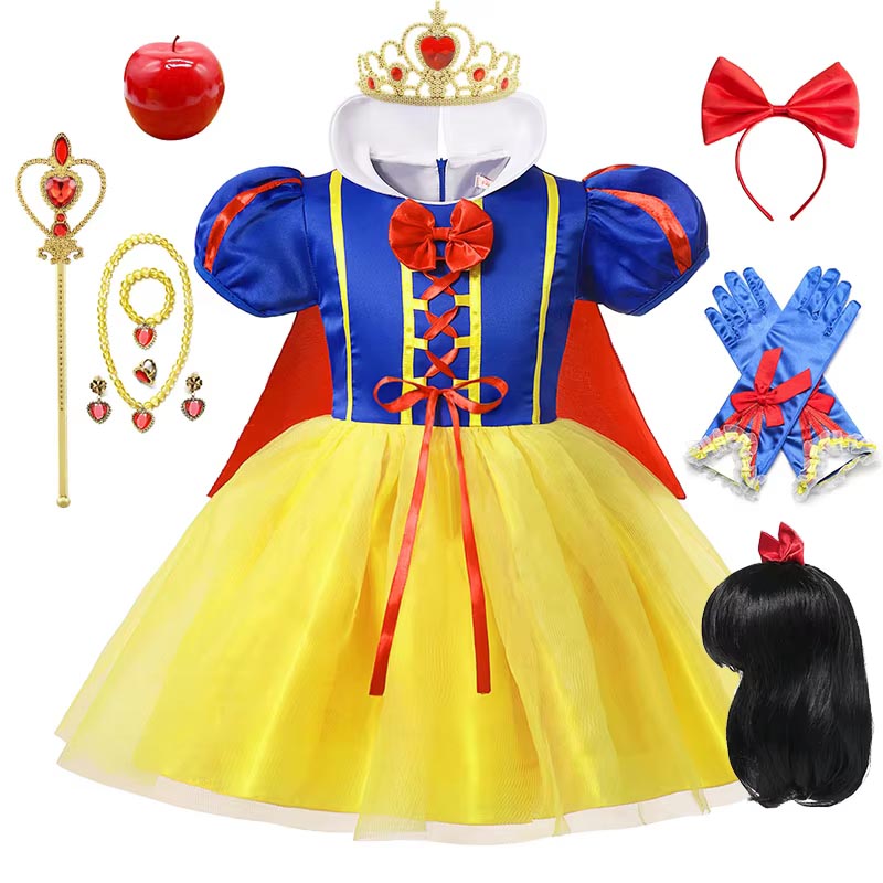 Snow White Princess Dress Kids - Cosplay Prop Bow review and price