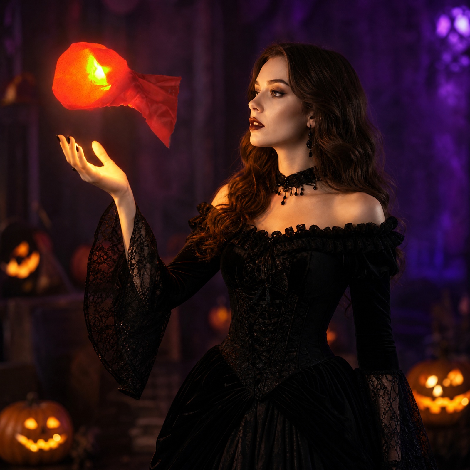 Halloween Hanging Floating Fir - Cosplay Fireball Prop review and price