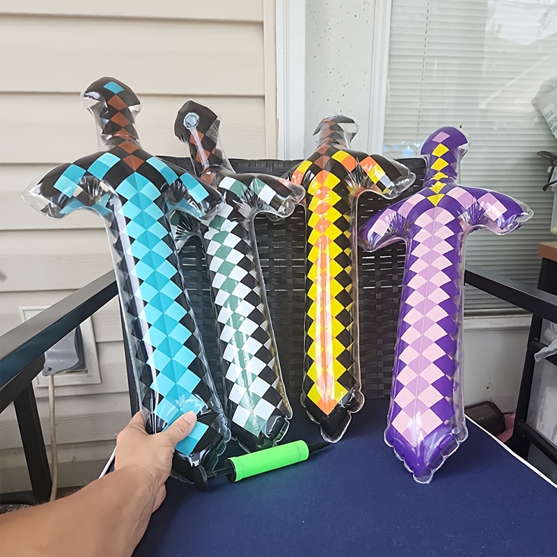 3Pcs Pixel Style Inflatable Sw - Cosplay Prop Dagger review and price