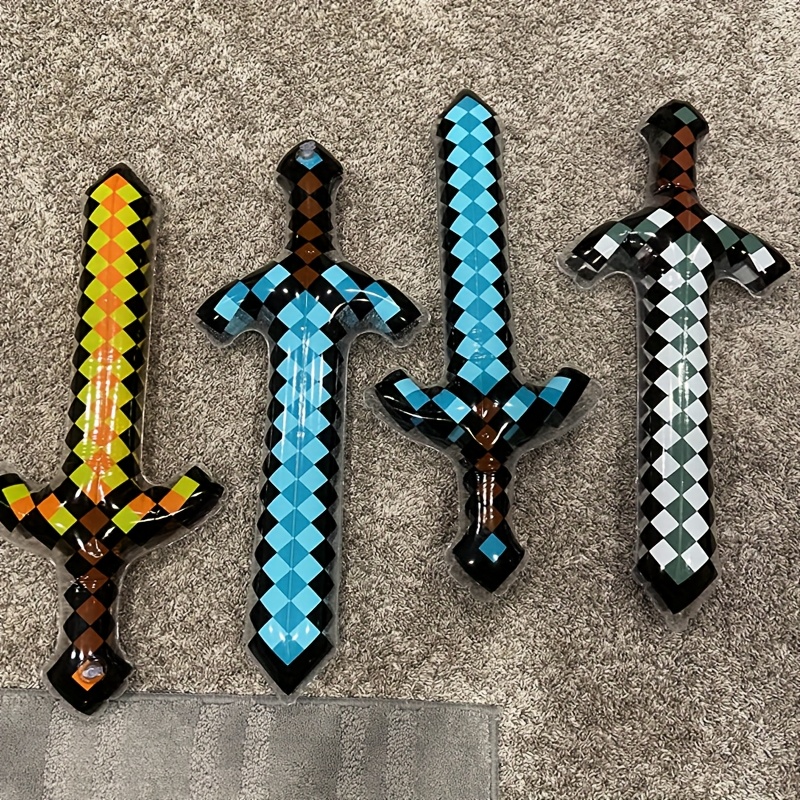 3Pcs Pixel Style Inflatable Sw - Cosplay Prop Dagger review and price